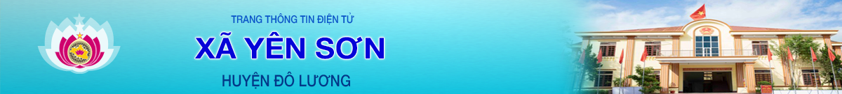 Trang thông tin điện tử xã Yên Sơn - Huyện Đô Lương - Nghệ An